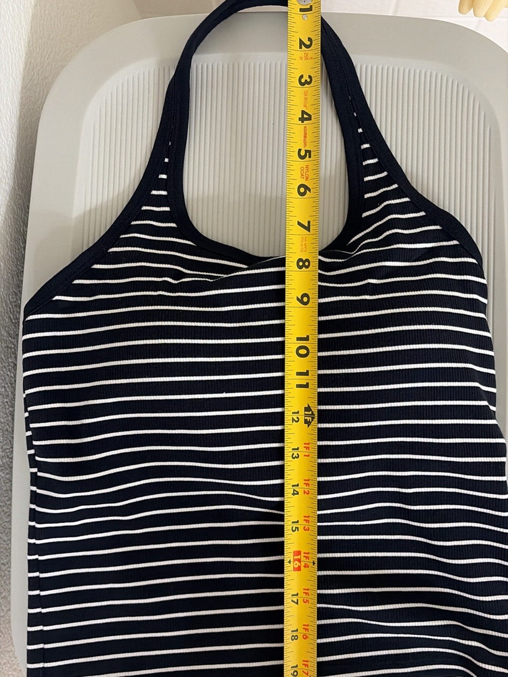 UNIQLO Striped Halter Neck Bra Top – Navy/White | Size M